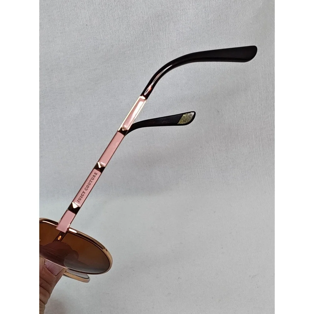 Juicy Couture Women's Sunglasses Gold Peach Bronze Aviators With‎ Original Case